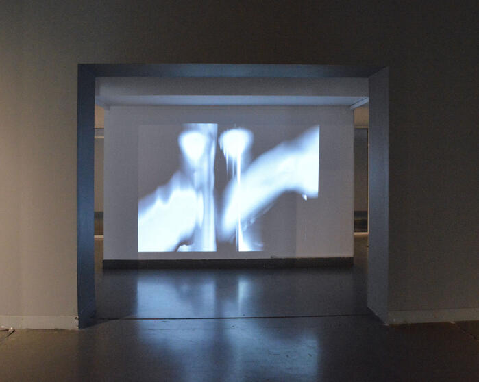 Installation view της δουλειάς μου στο MOMus–Experimental Center for the Arts